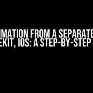 Add Animation from a Separate File in SceneKit, iOS: A Step-by-Step Guide